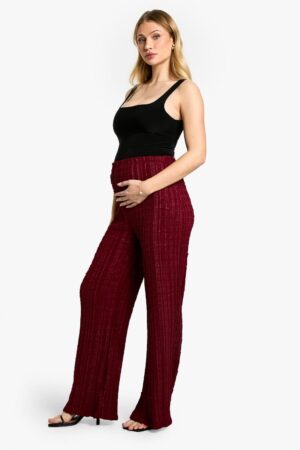 Mammakläder Vida Byxor Med Dragsko Och Struktur, Red