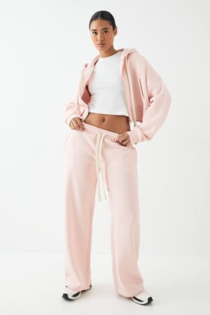 Dam DSGN Studio Contrast Dragsko Raka Ben Joggers | Light Pink | Storlek 2XL
