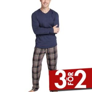 Jockey Pyjama 11 Mix Blå/Brun Small Herr