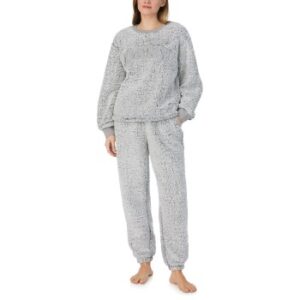 DKNY Chill In Style Top Jogger Set Grå polyester Small Dam