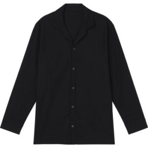 Calvin Klein Flannel Sleep LS Button Down Pyjama Svart bomull Small Herr