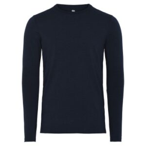 Dovre Organic Wool Long Sleeve Shirt Marin merinoull Small Herr