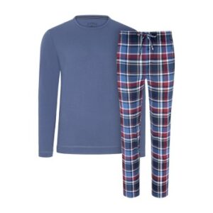 Jockey Night And Day Long Pyjama Marin/Röd Small Herr