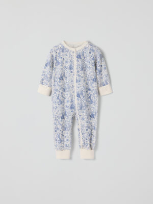 Pyjamasoverall blommig