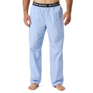 Björn Borg Core Woven Logo Pyjama Pants Ljusblå bomull Small Herr