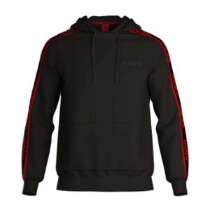 HUGO LIAM Hoodie Röd/svart bomull Small Herr