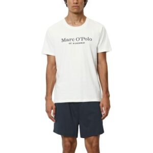 Marc O Polo Men Short Set Pyjama Vit/Blå bomull Small Herr