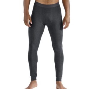 Bread and Boxers Organic Cotton Long Johns Mörkgrå ekologisk bomull Small Herr