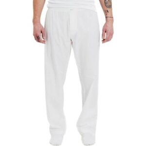 Bread and Boxers Woven Pyjama Pants Vit ekologisk bomull Small Herr