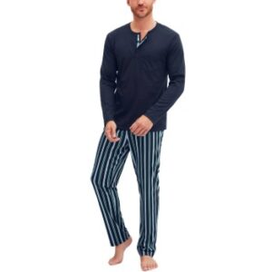 Calida Relax Choice Long Sleeve Pyjama Marin bomull Medium Herr