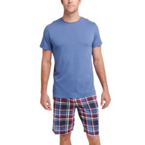 Jockey Night And Day Pyjama Short Sleeve Marin/Röd Small Herr
