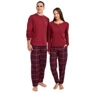 Jockey Pyjama 11 Mix Cotton Marin/Röd bomull Medium Herr