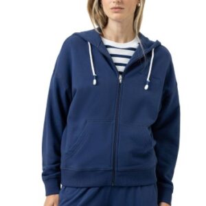 Mey Mellow Cotton Zip Hoodie Navy bomull Small Dam