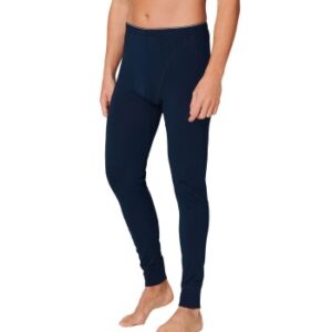 Schiesser 95-5 Organic Cotton Long Johns Mörkblå ekologisk bomull Small Herr