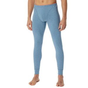Schiesser Långkalsonger 95-5 Original Long Underpants Blå bomull Medium Herr