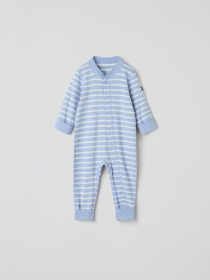Trikåoverall randig